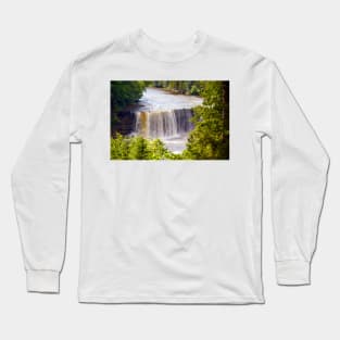 The Upper Falls on Tahquamenon River Long Sleeve T-Shirt